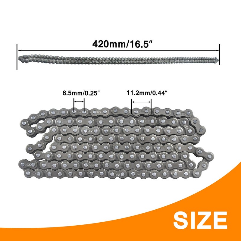 HOLATO 25 Drive Chain 132 Link Chain Breaker Kit for Razor MX500 MX650 SX350 SX500 SX650 Rocket Bike Electric Off-Road Motocross #25 Roller Chain 132L for Mini Moto 50cc XRF50 Dirt Bike Heavy Duty - Image 3